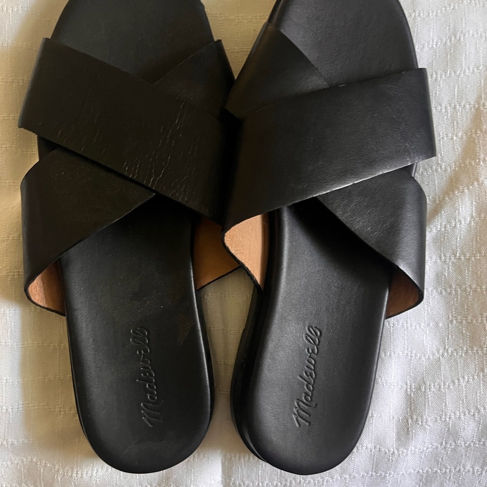 Madewell Black Minimalist Slide Sandals